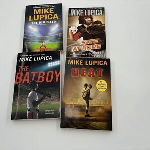 Mike Lupica Baseball The Batboy, Heat, Safe at Home, The big Field Books